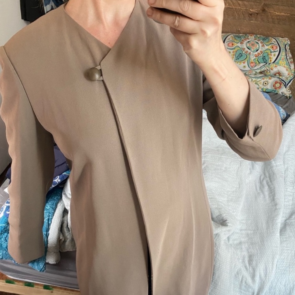 30-50% OFF BUNDLES! MAXMARA SPRING DUSTER TRENCH COAT BLAZER MAXI SUIT JACKET - Picture 8 of 16